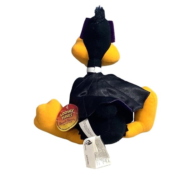 Daffy Duck Plush Looney Tunes 11” Russel Stover Mask Cape Stuffed Animal VTG - Picture 5 of 9
